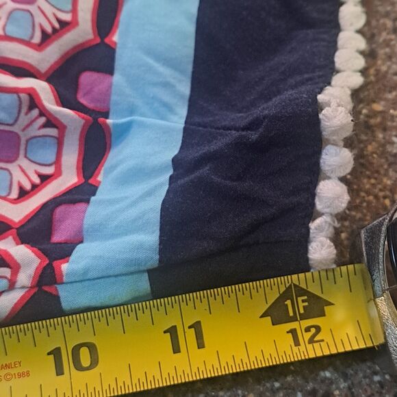 Womens Tunic Top Plus Size 2X  Medallion Tile Crochet Trim Boho Cottage Peasant - Picture 16 of 16